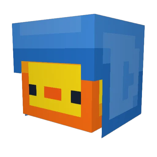 Phoenixenious Minecraft avatar head, 3D render