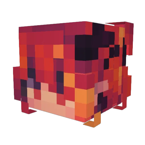 Phoenixflamme26 Minecraft avatar head, 3D render