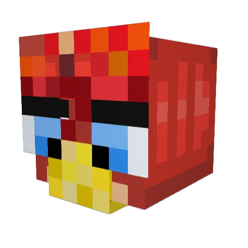 Phoenixrider21 Minecraft avatar head, 3D render