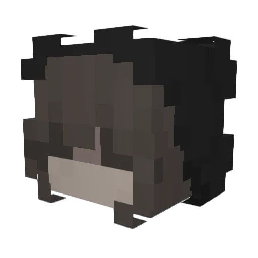 PhoenixxBlaze Minecraft avatar head, 3D render