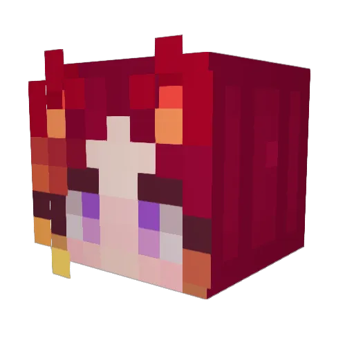 PhoenyxVT Minecraft avatar head, 3D render