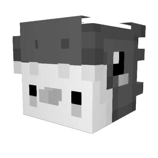 Phoenzy Minecraft avatar head, 3D render