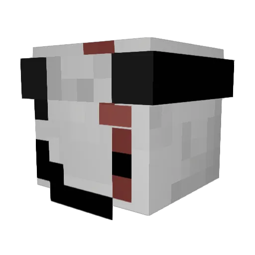 Phogetem Minecraft avatar head, 3D render