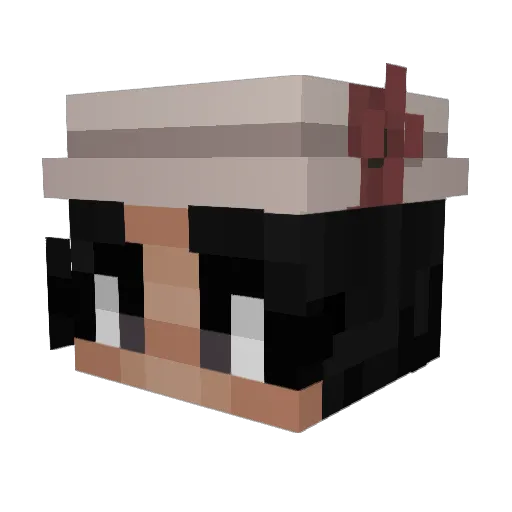 Pholock Minecraft avatar head, 3D render
