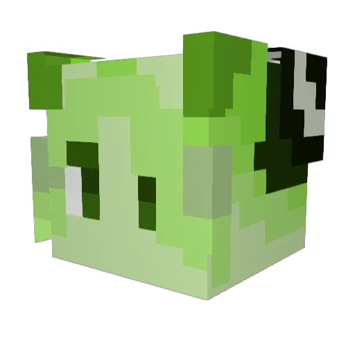 PhonAddictus Minecraft avatar head, 3D render