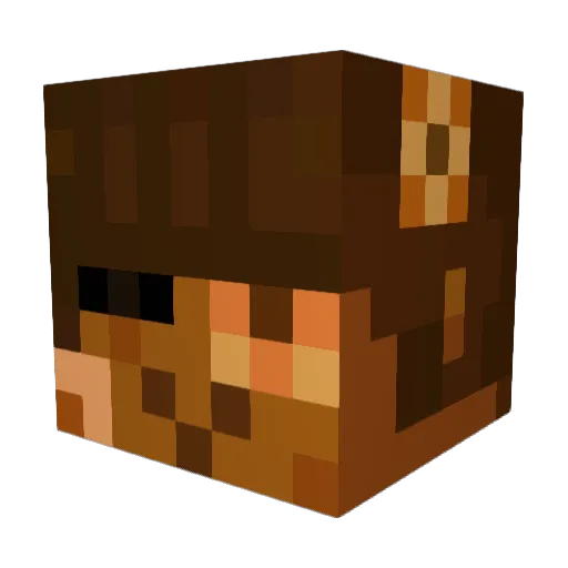 PhonePastry Minecraft avatar head, 3D render