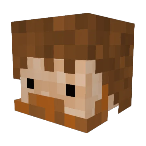 Phonkymainbro Minecraft avatar head, 3D render