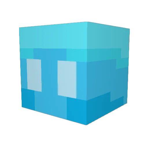 Phoogles Minecraft avatar head, 3D render