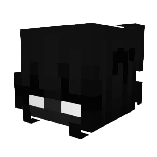 Phooke Minecraft avatar head, 3D render