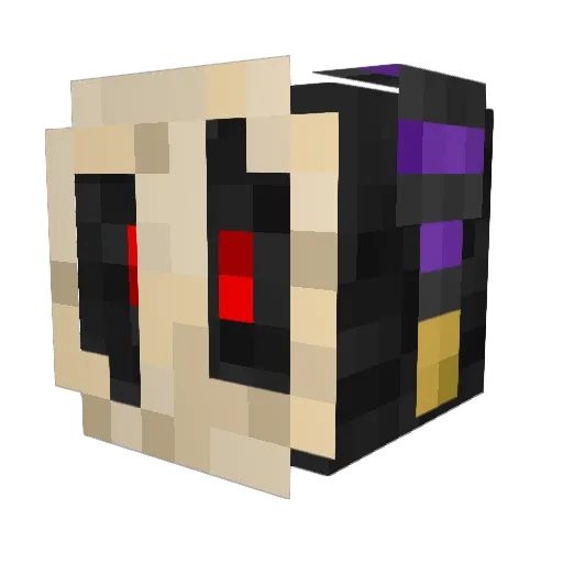 Phoolery Minecraft avatar head, 3D render