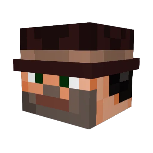 Phorcas Minecraft avatar head, 3D render