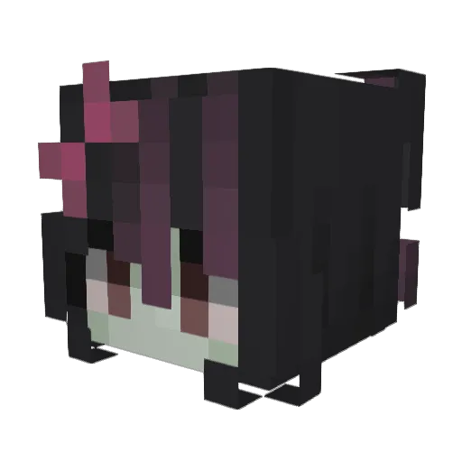 Phorio Minecraft avatar head, 3D render