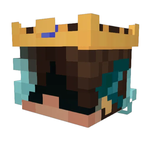 PhoriusPlays Minecraft avatar head, 3D render