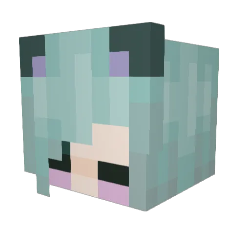 Phorni Minecraft avatar head, 3D render