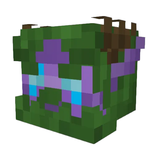 Phosarius Minecraft avatar head, 3D render
