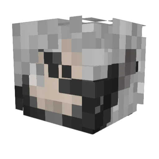 Phosph0rus Minecraft avatar head, 3D render