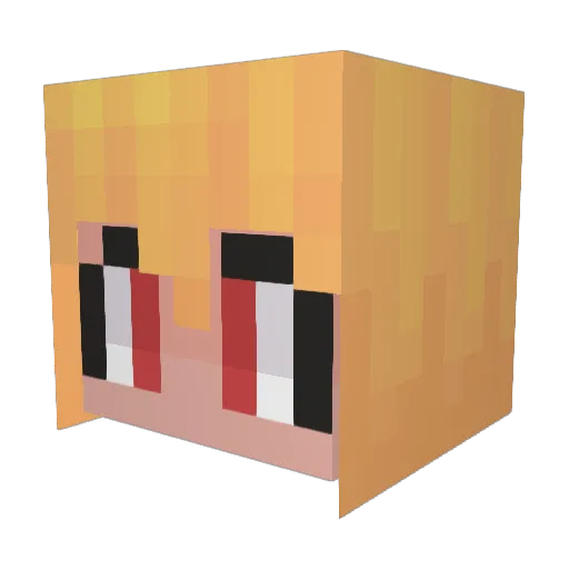 Phosphakris Minecraft avatar head, 3D render