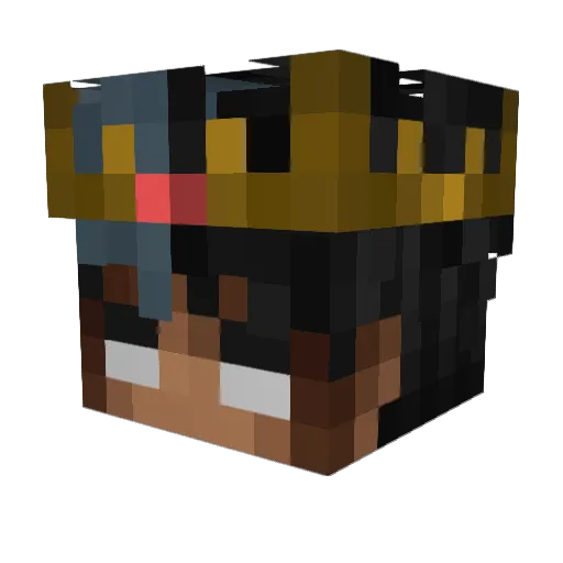 Phosphenesss Minecraft avatar head, 3D render