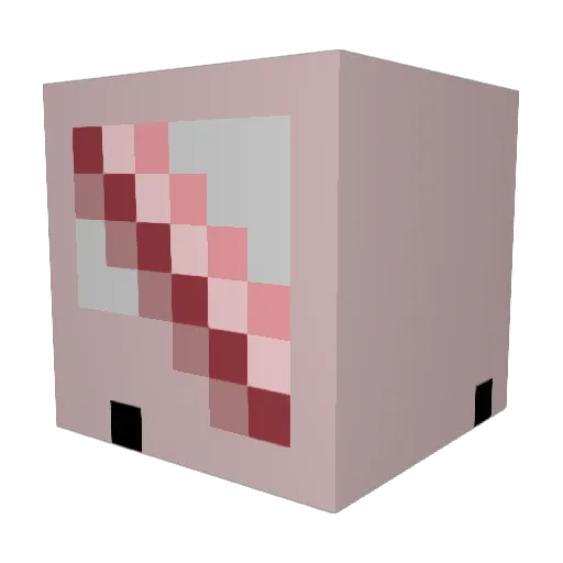 PhostuMinecraft Minecraft avatar head, 3D render