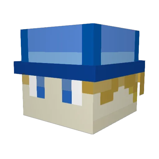 PhotonXY Minecraft avatar head, 3D render