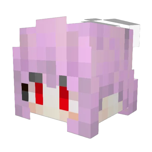 Photonium Minecraft avatar head, 3D render