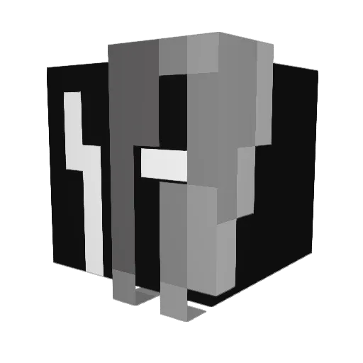 Photonwave Minecraft avatar head, 3D render