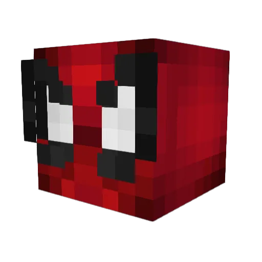 Photorn Minecraft avatar head, 3D render