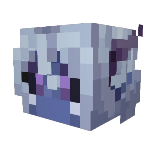 Photosintez Minecraft avatar head, 3D render