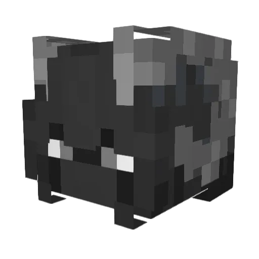 Phoupok Minecraft avatar head, 3D render