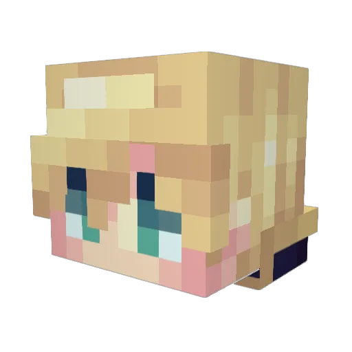 PhovietUnion Minecraft avatar head, 3D render