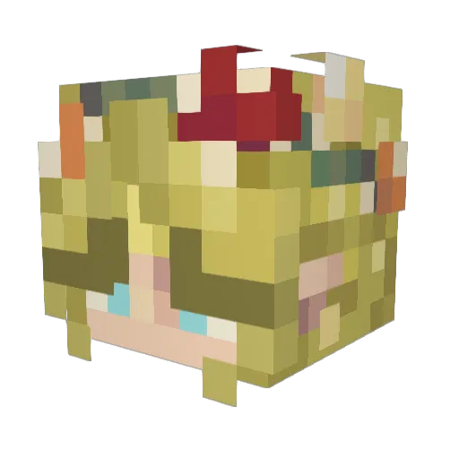 Phr0ge Minecraft avatar head, 3D render