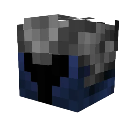 Phratracyde Minecraft avatar head, 3D render