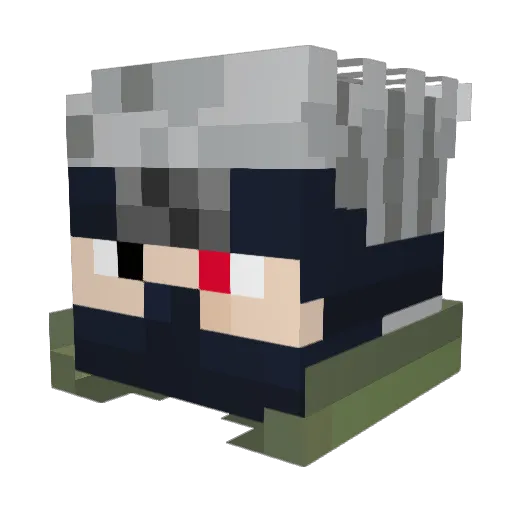 Phraxiito Minecraft avatar head, 3D render