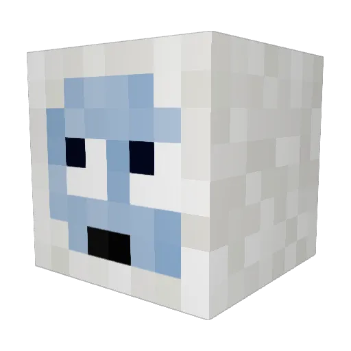 Phreezer Minecraft avatar head, 3D render
