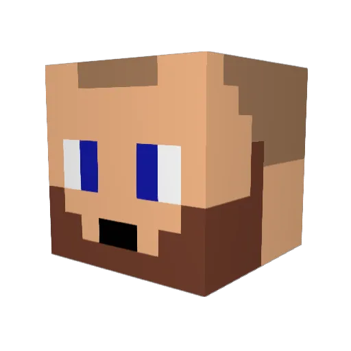 PhreshCandles Minecraft avatar head, 3D render