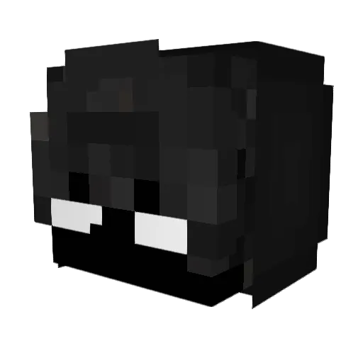 Phrilcrow Minecraft avatar head, 3D render