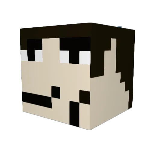 Phrog19 Minecraft avatar head, 3D render