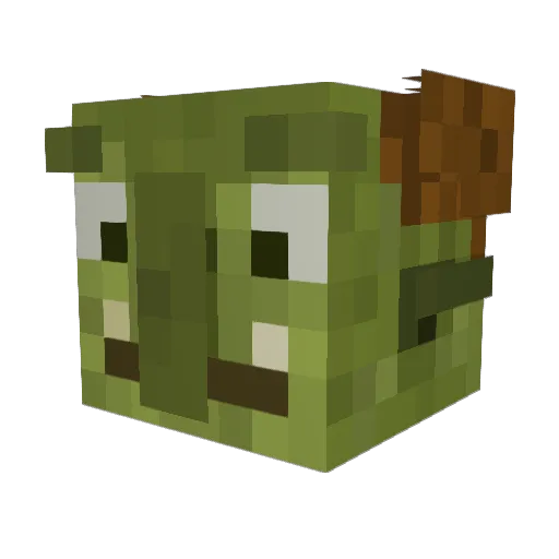 Phrog82 Minecraft avatar head, 3D render