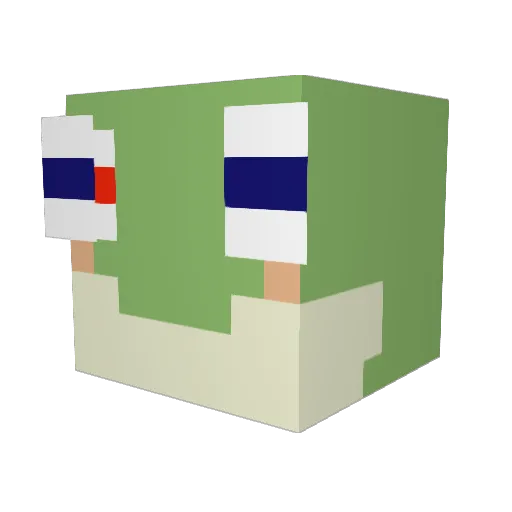Phrog___ Minecraft avatar head, 3D render