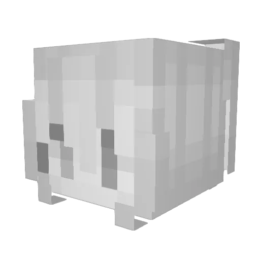 Phroloo Minecraft avatar head, 3D render