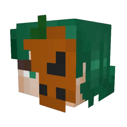 Phrooog_ Minecraft avatar head, 3D render