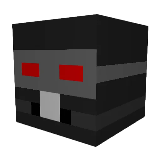 Phroster Minecraft avatar head, 3D render