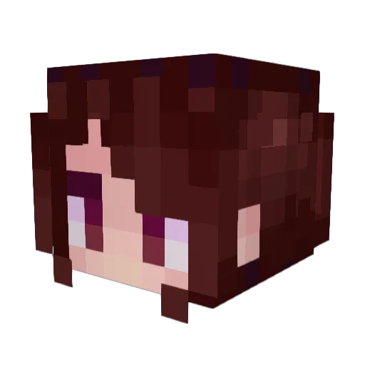 Phrovuu Minecraft avatar head, 3D render