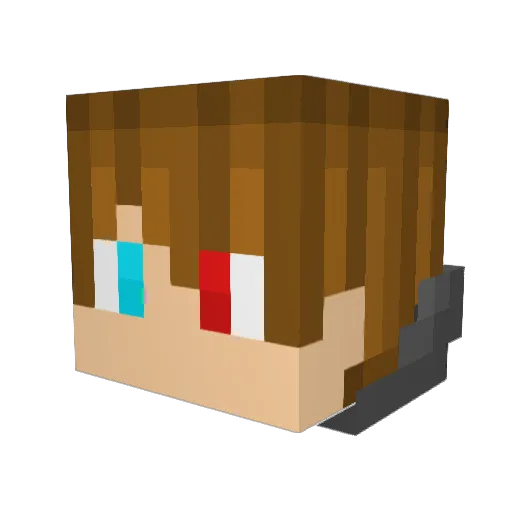 Phsycho_Shadow Minecraft avatar head, 3D render