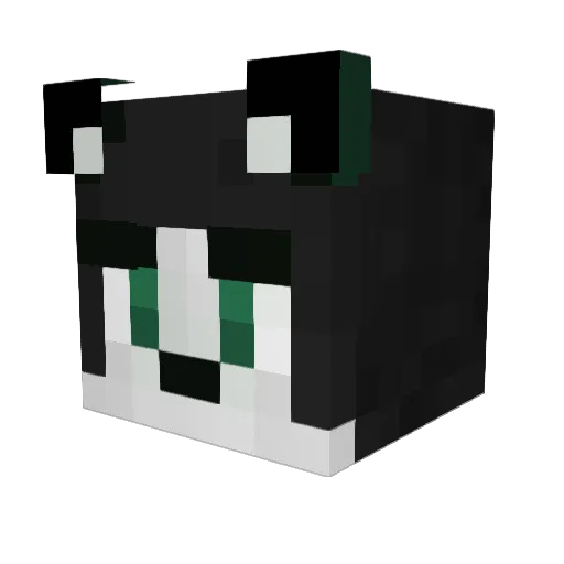 Phthalolz Minecraft avatar head, 3D render