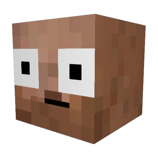 PhuGun Minecraft avatar head, 3D render
