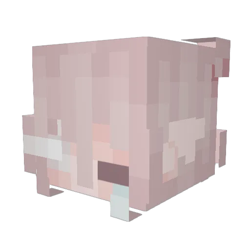 PhuPhatt Minecraft avatar head, 3D render
