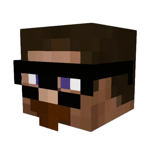 Phudawg7 Minecraft avatar head, 3D render