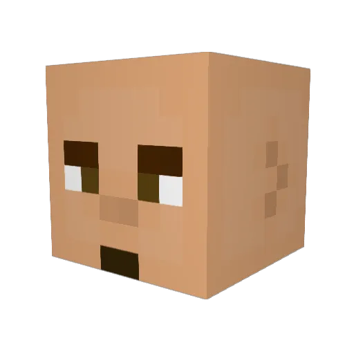 Phullairey Minecraft avatar head, 3D render