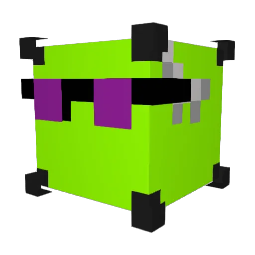 Phuman000 Minecraft avatar head, 3D render
